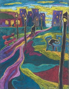 Suburbia, 2006 (kağıt üzerinde pastel)